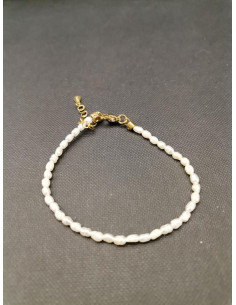 Náramek z drobných říčních perliček | PIOU PIOU