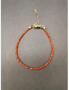 Náramek z drobných korálků karneolu | PIOU PIOU - 1