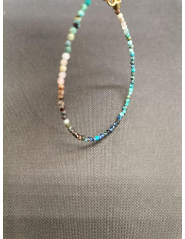 Náramek z drobných kamínků chryzokolu | PIOU PIOU