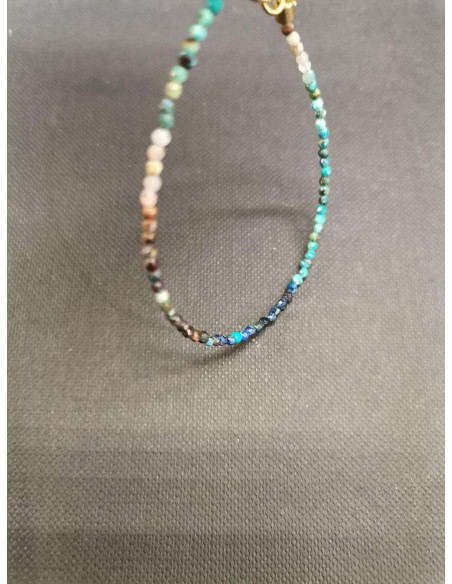 Náramek z drobných kamínků chryzokolu | PIOU PIOU