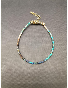 Náramek z drobných kamínků chryzokolu | PIOU PIOU
