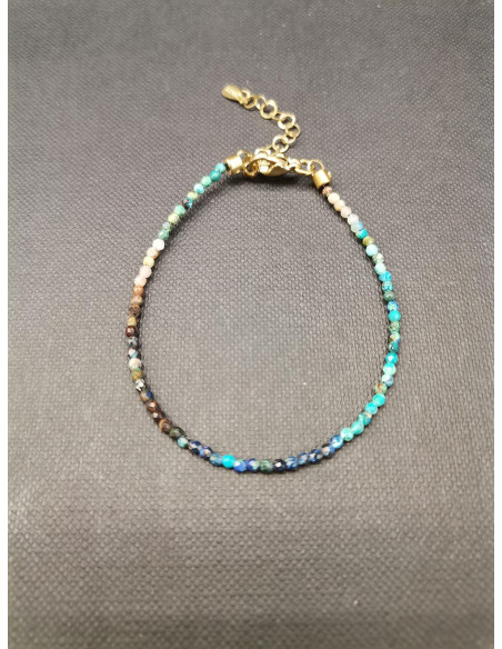Náramek z drobných kamínků chryzokolu | PIOU PIOU