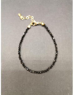 Náramek z drobných kamínků černého onyxu | PIOU PIOU 2