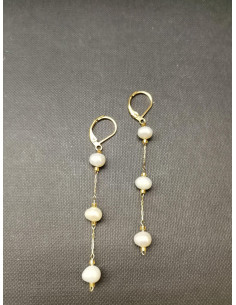 Visací náušnice s perličkami | PIOU PIOU 2