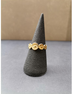 Zdobený prsten ve zlaté barvě | PIOU PIOU