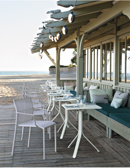 Folding metal table Rest'O 57x57cm outdoor/ indoor| FERMOB - 30