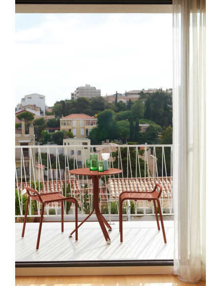 Folding iron table Rest'o D60 outdoor/ indoor | FERMOB - 28