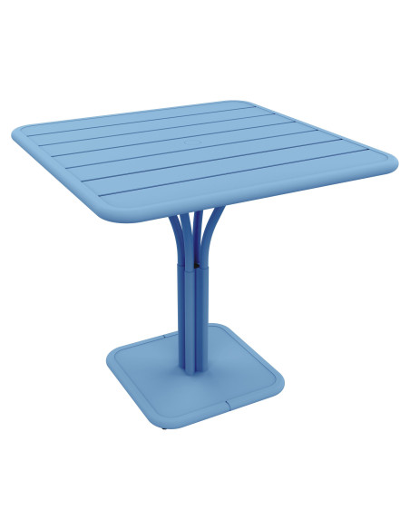 Kovový jídelní stůl Luxembourg 80x80 | FERMOB maya blue