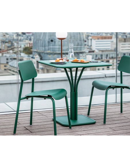 Zahradní stůl Luxembourg 71x71 s centrální nohou | FERMOB