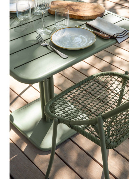 Kovový jídelní stůl Luxembourg 80x80 | FERMOB b