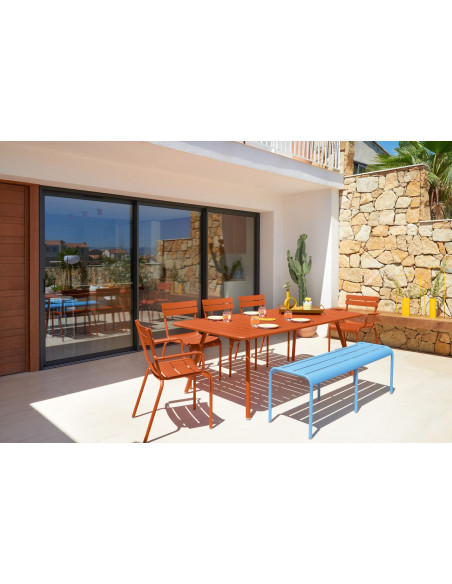 Zahradní jídelní stůl Luxembourg 207x100, hliník | FERMOB