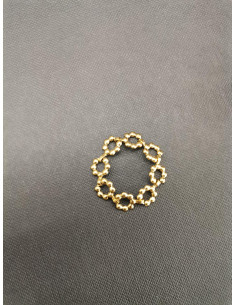 Řetízkový prsten s motivem kytiček | PIOU PIOU 2