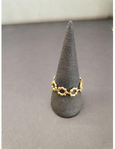 Řetízkový prsten s motivem kytiček | PIOU PIOU