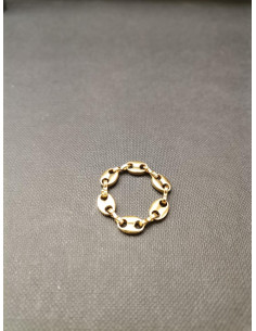 Řetízkový prsten ve zlaté barvě | PIOU PIOU 2