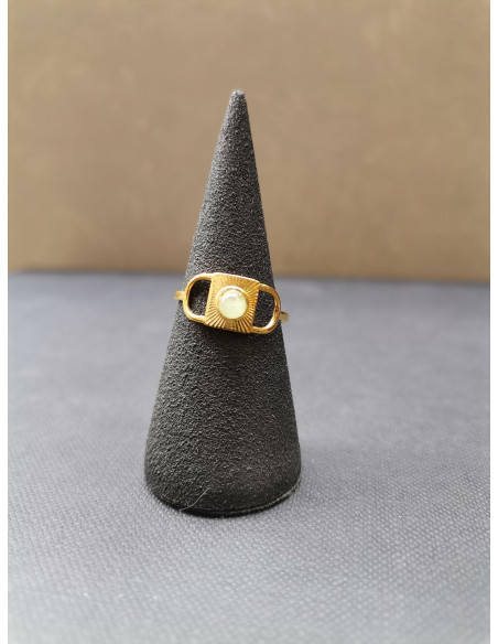 Prsten ve zlaté barvě s jaspisem | PIOU PIOU