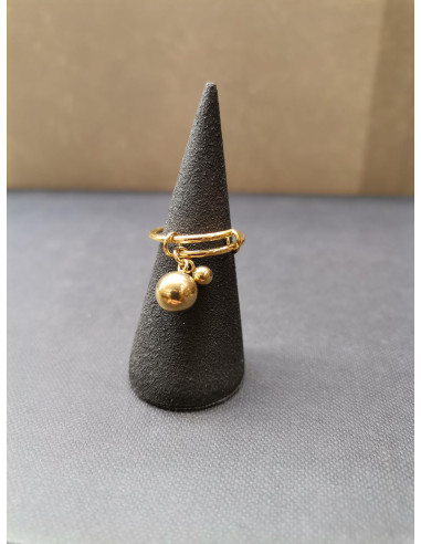 Prsten ve zlaté barvě s ověsem | PIOU PIOU