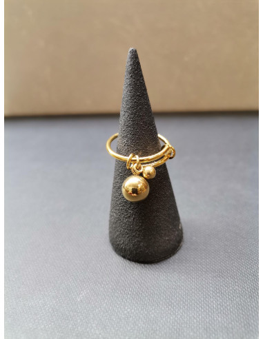 Prsten ve zlaté barvě s ověsem | PIOU PIOU