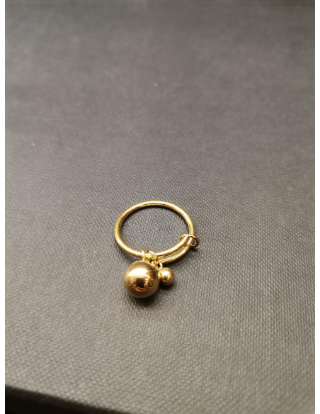 Prsten ve zlaté barvě s ověsem | PIOU PIOU