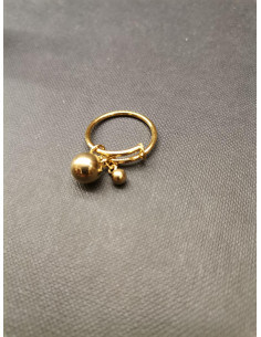 Prsten ve zlaté barvě s ověsem | PIOU PIOU 2