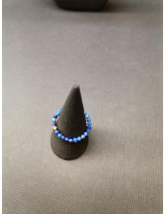 Prsten z korálků lapis lazuli, modrý | PIOU PIOU - 1 2