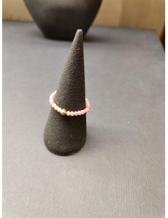 Prsten z korálků rodochrozitu, růžový | PIOU PIOU - 1