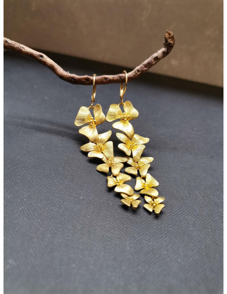 Náušnice s květinovým ověsem | PIOU PIOU