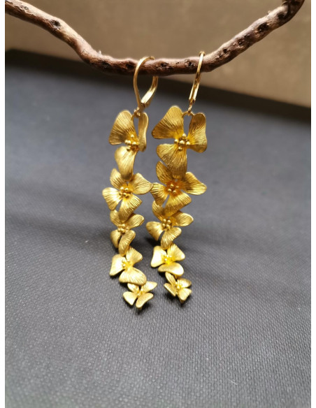 Náušnice s květinovým ověsem | PIOU PIOU