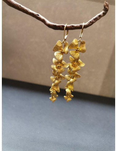 Náušnice s květinovým ověsem | PIOU PIOU