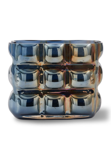 Skleněná váza Bubble S, modrá | POLS POTTEN