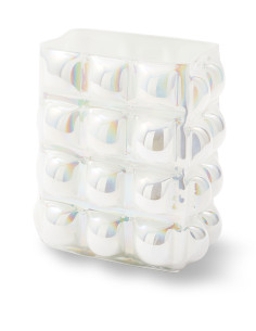 Skleněná váza Bubble L, bílá | POLS POTTEN