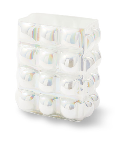 Skleněná váza Bubble L, bílá | POLS POTTEN - 1