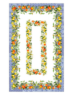 Lněný ubrus s potiskem Sevillana 170x270 | TESSITURA TOSCANA TELERIE - 2 2