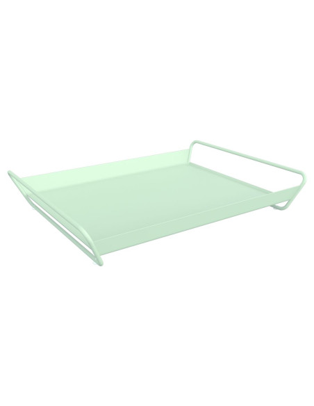 Kovový podnos Alto 38,5x53cm, outdoor | FERMOB ice mint