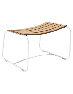 Kovová podnožka Surprising s teakem | FERMOB - 1