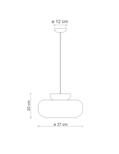 Závěsné svítidlo MARACANÀ C2743 muave/ bílá  | FERROLUCE 5