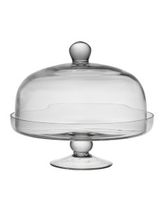 Skleněný podnos s poklopem Alphe Ø30cm | CÔTÉ TABLE