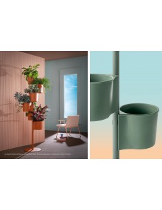 Flower stand Hevea 5181, black | PEDRALI - 3 2