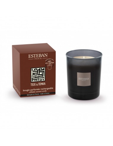 Home fragrance Teck and Tonka, scented candle | ESTEBAN - 1