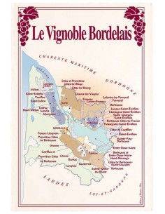 Vignoble Bordelais tea towel | WINKLER - 1