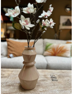 Váza z barevného skla - béžová, v.30cm 2