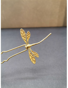 Ozdobná jehlice do vlasů s motivem vážky | PIOU PIOU