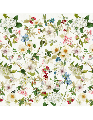 Lněný ubrus s potiskem Ibisco 85x85 | TESSITURA...