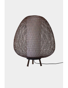 Designová stojací lampa Twiggy Egg z hnědého bambusu | AY ILLUMINATE