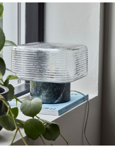 Stolní skleněná lampa Neat s mramorem | HOUSE DOCTOR 2