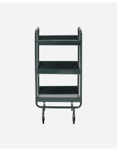 Odkládací stolek na kolečkách Roll, tmavě zelený | HOUSE DOCTOR - 1