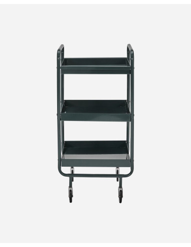 Odkládací stolek na kolečkách Roll, tmavě...