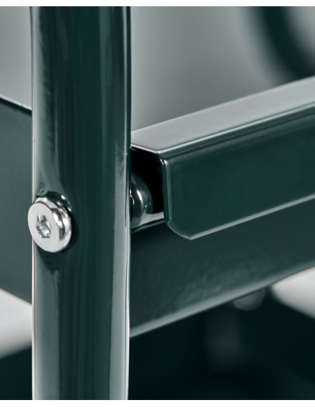 Odkládací stolek na kolečkách Roll, tmavě zelený | HOUSE DOCTOR