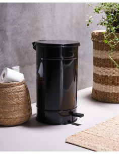 Kovový odpadkový koš Sono, černý | HOUSE DOCTOR 2
