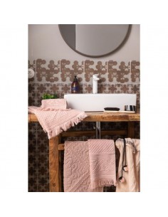 Bathroom rug Enzo 54x110 Aubepine | VIVARAISE - 1 2