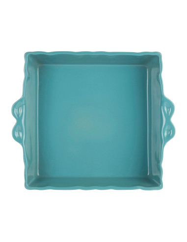 Kameninová zapékací mísa 29x25 Feston - tyrkysová | CÔTÉ TABLE c
